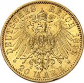 Reverse 20 Mark 1892 A Prussia