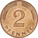 Obverse 2 Pfennig 1977 J