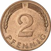 Obverse 2 Pfennig 1969 D
