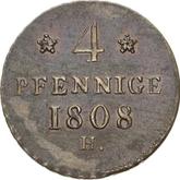 Reverse 4 Pfennig 1808 H
