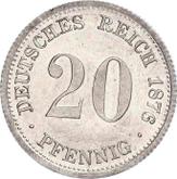 Obverse 20 Pfennig 1876 F