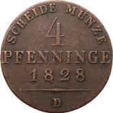 Reverse 4 Pfennig 1828 D