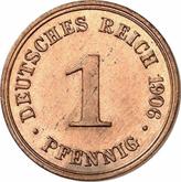 Obverse 1 Pfennig 1906 D