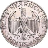 Obverse 3 Reichsmark 1930 G Zeppelin