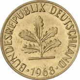 Reverse 5 Pfennig 1968 J