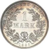 Obverse 1 Mark 1886 F