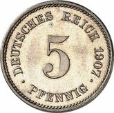 Obverse 5 Pfennig 1907 E