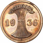 Reverse 2 Reichspfennig 1936 A