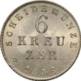 Reverse 6 Kreuzer 1836
