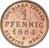 Reverse 1 Pfennig 1864 A