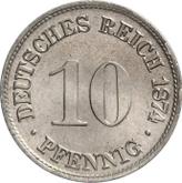 Obverse 10 Pfennig 1874 G