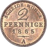 Reverse 2 Pfennig 1865 A