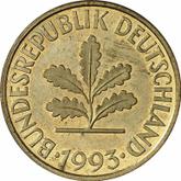 Reverse 10 Pfennig 1993 J
