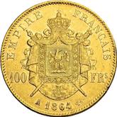 Reverse 100 Francs 1864 A