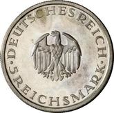 Obverse 5 Reichsmark 1929 E Lessing