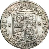 Reverse Ort (18 Groszy) 1684 TLB Curved shield