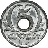 Reverse 5 Groszy 1939