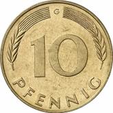 Obverse 10 Pfennig 1973 G