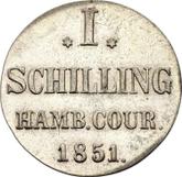 Reverse 1 Shilling 1851