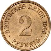 Obverse 2 Pfennig 1904 G
