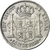 Reverse 50 Centavos 1883