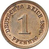 Obverse 1 Pfennig 1890 E