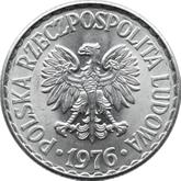 Obverse 1 Zloty 1976