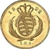 Reverse Ducat 1822 I.G.S.