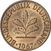 Reverse 2 Pfennig 1967 F