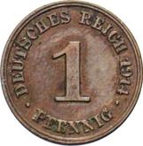Obverse 1 Pfennig 1914 J