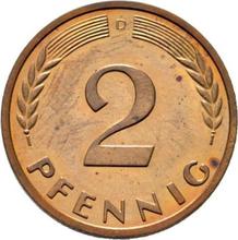 2 Pfennig 1958 D  