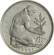50 Pfennige 1991 D  