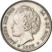 1 peseta 1893  PGL 