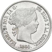 40 Centimos de Escudo 1864   