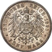 5 марок 1898 F   "Вюртемберг"
