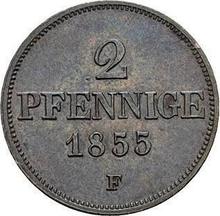 2 пфеннига 1855  F 