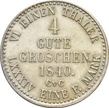 4 Gute Groschen 1840  CvC 