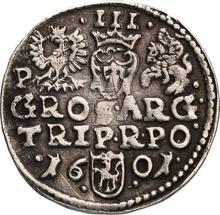 Trojak (3 groszy) 1601  P  "Casa de moneda de Poznan"