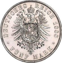 5 marcos 1888 A   "Prusia"