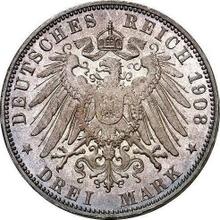 3 марки 1908 E   "Саксония"