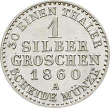 Silber Groschen 1860 A  