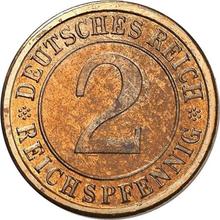 2 Reichspfennig 1924 F  