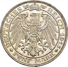 5 marcos 1915 A   "Mecklemburgo-Schwerin"