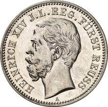 2 марки 1884 A   "Рейсс-Гера"