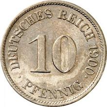 10 fenigów 1900 J  
