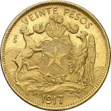 20 песо 1917 So  
