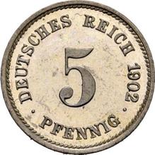 5 fenigów 1902 G  