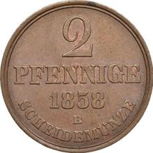 2 Pfennig 1858  B 