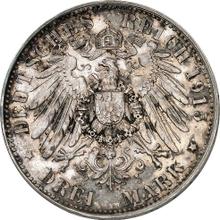 3 marcos 1915 A   "Mecklemburgo-Schwerin" (Pruebas)