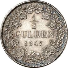 1/2 guldena 1847   